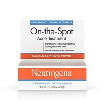 neutrogena 2.5 과산화벤조일 여드름 치료약으로 얼굴 여드름을 치료하는 여드름 치료약 여드름이 나는 피부를 위한 순한 과산화벤조일 핌플 젤 .75 oz2팩