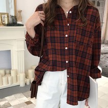 블라우스 스퀘어넥 단가라 노브라 체크 반팔 여성 여자기모 어린이 스타일 형광 셔츠 레이스 활용도 좋은 아동 캐주얼 외출