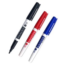 라인프러스 화인 화이트 보드마카 펜 1mm, 흑색