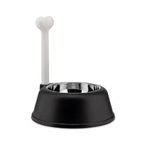 ALESSI 고양이 개 사료 그릇 도그 볼, 개그릇 - 엘레강트 블랙