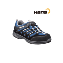 [한스] HS-38-2 레인보우4 안전화 4인치 경작업화 단화 벨크로 단화 블랙 블루