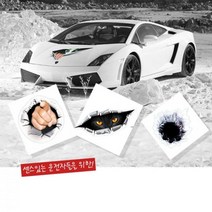 기스 흠집 실사같은 3D 차량용 스티커 래핑 튜닝용품, 1개, 큰주먹