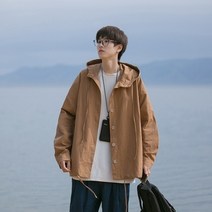 간절기아우터 남자 봄 바람막이 야상 간절기 아우터 자켓 점퍼 남성 재킷 후드 십대 멋진 대학 남여 의류 일본 ins 아메리칸 캐주얼 streetwear 잘 생긴 모든 일치화물