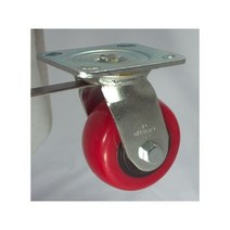 중하중용 캐스터 41SERIES 4 중량용 사출우레탄(적색) 평-회전(S) DS 4140 PUB