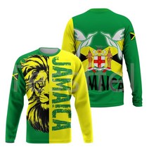 테스플 카운티 플래그 아프리카 Jamaica King Emblem Lion NewFashion Tracksuit 3DPrint 남성/여성 Streetwear 풀오버 Funny Ho