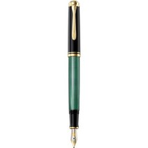 일본직발송 3. Pelikan 펠리칸 만년필 EF 극세사 녹색 줄무늬 스베레인 M400 정규 수입품 B002MSSDCA, 펜촉 EF 극세사, 단품_One Colo, One Color