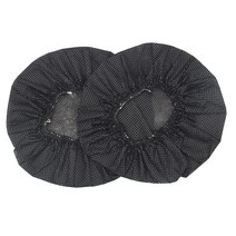 100피스 부직포 위생 헤드폰 이어 커버 일회용 슈퍼 스트레치 커버 세탁 가능 체육관 훈련 항공 레이싱 게이밍 오버 더 헤드폰 10~12cm(3.3-4인치) 이어패드에 적합