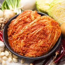 먹사부 우리농산물 100% 국산 배추김치 포기 맛김치 일반 양념 매운 실비 1kg 3kg 5kg 10kg 키로, [단품] (매운)배추김치1kg
