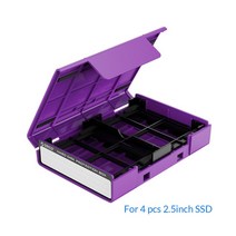 허브랙 서버랙 허브렉 서버렉 하드랙 ORICO-2.5 M.2 하드 드라이브 보호 박스 2.5 3.5 SSD HDD 충격 방지, 09 2.5INCH SSD