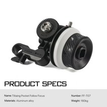 TILTA FF-T07 미니 포켓 팔로우 포커스 2.0 줌 제어 시스템 DSLR 소니 A7M4 A7S3 FX3 C70 R5C GH6 BMPCC 4K 6K 카메라 케이지, 01 FF-T07