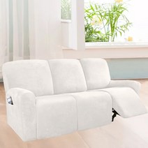 리클라이너 쇼파 커버 교체 덮개 리폼 천갈이 가죽, 흰색