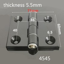 마감 알루미늄 경첩 액티브 2020/3030/4040/4545/5050 프로파일 연결, 11 4545 Black