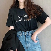 여름 반팔티 여자룩 라운드넥 예쁜여성의류 쇼핑몰 데일리룩 여자옷 레터링 봄 여자예쁜 여자티셔츠 여자패션 여자영문 베이직 디자인면티 이너 맨투맨 컬러 여자보세반팔 여성프린팅반팔