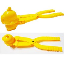 충성 눈오리 눈뭉치제 조기 스노우볼 메이커 눈사람 만들기 눈제 크리스마스 선물, 노랑