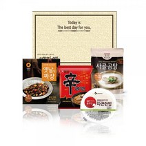 기분조은 기프트세트 생활필수품 든든한 간편식 아침식사 자취생 직장인 학생 혼족 즉석국 반찬, 기분조은 기프트세트 4호