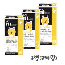 일동 마이니 키즈 멀티비타민 미네랄 비타민 A B1 B2 B6 B12 C D E K 나이아신 판토텐산 비오틴 엽산 아연 철 셀렌 망간 성장기 어린이 키영양제 씹어먹는 영양제 추천, 60정x3병