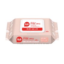 비앤비 안심제균티슈 캡형, 60매입, 5개