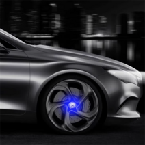 LED 라이트 휠캡 자기부상 휠 커버 BMW 아우디 폭스바겐 벤츠 혼다 로고 엠블럼, 볼보-1개, 1개