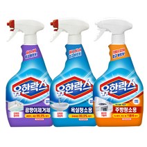 유한락스 욕실청소용 주방청소용 곰팡이제거제 600ml (매칭불가x 업피플몰), 선택7) 욕실 2개+곰팡이 1개