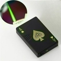 금속 카드 놀이 제트 라이터 특이한 토치 터보 부탄 가스 라이터 크리 에이 티브 방풍 야외 라이터 남성용, 01, 1개
