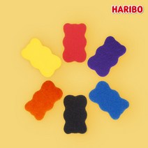 하리보 친환경 다용도 주방 우레탄 부직포 캐릭터 수세미 스펀지, 1+1(랜덤)