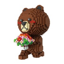 HC 나노블럭 미니블럭 프로포즈 웨딩 커플, 01.대형 프로포즈 곰