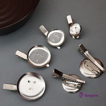 국내제조) 25mm집게핀형 원형 코사지핀/카네이션 브로치/코사지 브로치/원형 브로치/네임핀 만들기/원형 옷핀