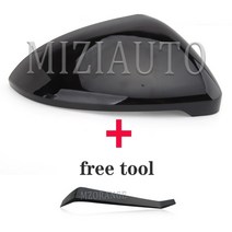 자동차 외장 부품 vw golf 7 mk7 7.5 gti for touran 2013-2020 사이드 백미러 커버 캡 신호 골프 7 미러 도구 케이스 브라이트 블랙, r