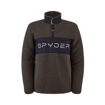 스파이더 Spyder 남성 액티브 스포츠 비스타 스냅 플리스 후리스 풀오버 티 데님 L, Medium스파이더
