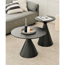 소파 거실 티 테이블 사이드 테이블, 크림 L