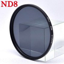 ND필터 KnightX 카메라 렌즈 필터 캐논 eos 소니 니콘 400d d70 사진 키트 18-135 ND2 ND4 ND8 ND16 ND 49mm 52mm 55mm 58mm 67, [07] ND8, [04] 58mm