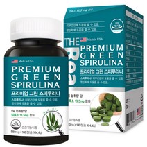 프리미엄 그린 스피루리나, 1병, 580mgx180정
