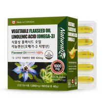네추럴라이즈 플랙시드오일 리놀렌산 필수지방산 캐나다, 60g, 1개