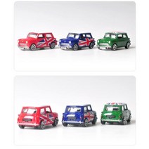 미니어처 클래식 미니쿠퍼 레드 그린 블루 세트 다이캐스트자동차 장식품 소품 금속