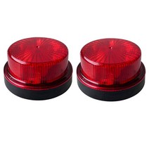 비상 스트로브 라이트 트럭 사이드 12V/24V LED 트레일러 클리어런스 밴 마커 레드/화이트/앰버/블루/그린, 01 24V, 03 Red
