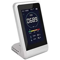 TOAMIT 동아산업 CO2 매니저[4월 하순부터 순차 발송] 이산화탄소 농도 측정기 온도 측정 습도 측정 경보 기능 첨부 충전식 탁상형