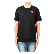 [꼼데가르송] (P1T288 BLACK) 남성 반팔 티셔츠 22SS