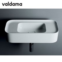 italy VALDAMA 세면기 까메오 600-CML 01 탑볼 세면대 도기 화이트, 1개