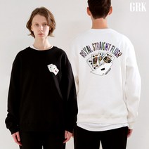 [GRKorea] 베이직 세미 오버핏 맨투맨 남녀공용 티셔츠 GR119