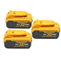 기본 장착 20V 9000mah는 Dewalt DCB200 충전 리튬 이온 전지 20V 최대치 교체용 Dewalt DCB205 DCB201 DCB203 전원 공급 장치, 배터리 3개