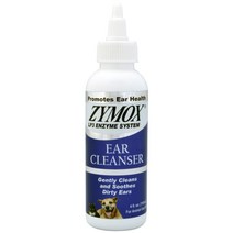 ZYMOX 자이목스 Ear Cleanser 반려동물 귀 케어 세정제 37ml, 1.25 FL 온스(37ml)