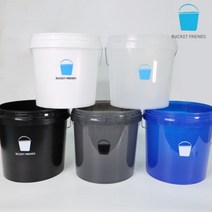 버킷프렌즈 세차버킷 18L, 반투명