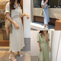 오버 사이즈 루즈 박시 셔츠 핏 데일리 롱 원피스 Bal 서예지 한혜연 77 66 55 냉장고 여름트위드 린넨