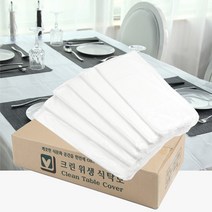 인터바겐 국산 일회용 비닐 위생 테이블 보 횟집용 장례식장 식탁보, 1개, 200매