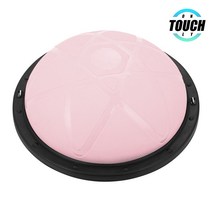 터치온리 프리미엄 보수볼   튜빙밴드   공기주압기 세트 홈트 프로 밸런스볼 돔볼 하프짐볼, 별무늬, 핑크