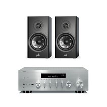 야마하 R-S202 + 폴크오디오 Reserve R200 하이파이 오디오, 블랙