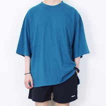 언발란스 트임 자이언 오버핏 티셔츠 (4컬러)