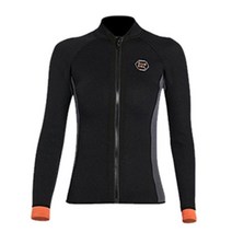 스노클링 다이빙3mm 프렌 다이빙 슈트 남성과 여성 자켓 전문 카이트 서핑 의류 바지 정장 프론트 지퍼 신, 02 Womens Jaket_05 XL