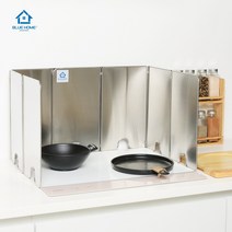 블루홈 컴팩트 가스렌지 가림막 가드 주방용 올스테인레스 기름튐방지, 1개