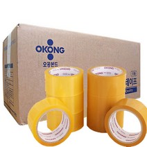 오공본드 OPP 박스테이프 중포장 아크릴타입 50m x 48mm, 투명, 25개